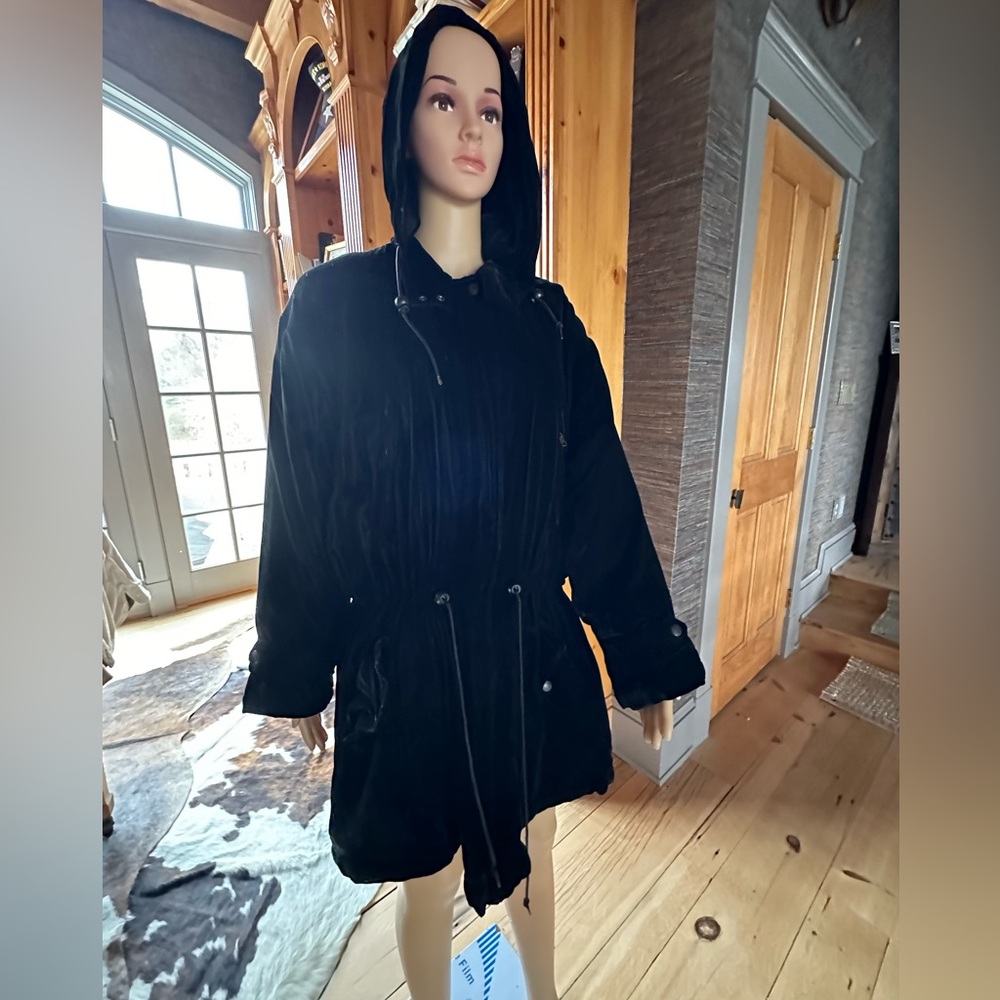 Vintage DKNY Essentials velvet coat.
